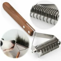 Coat King Brush Dogs And Cats, Pet Grooming Peigne Râteau Démêlant Réduit Considérablement La Perte De Cheveux