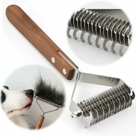 Coat King Brush Dogs And Cats, Pet Grooming Peigne Râteau Démêlant Réduit Considérablement La Perte De Cheveux 3 Coat King Brush Dogs And Cats, Pet Grooming Peigne Râteau Démêlant Réduit Considérablement La Perte De Cheveux