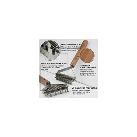 Coat King Brush Dogs And Cats, Pet Grooming Peigne Râteau Démêlant Réduit Considérablement La Perte De Cheveux 5 Coat King Brush Dogs And Cats, Pet Grooming Peigne Râteau Démêlant Réduit Considérablement La Perte De Cheveux – Image 3