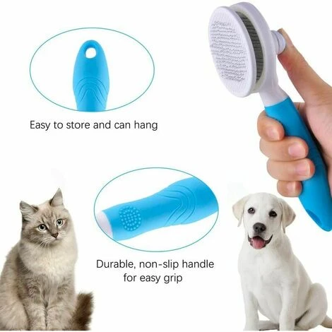 Brosse Chiens Chats, Brosses De Toilettage Pour Chats Et Chiens Brosse Autonettoyante Poils Morts Pour Chat Chien Kidnapping En Un Clic Mort Et Sous-poils 6 Brosse Chiens Chats, Brosses De Toilettage Pour Chats Et Chiens Brosse Autonettoyante Poils Morts Pour Chat Chien Kidnapping En Un Clic Mort Et Sous-poils – Image 4