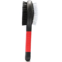 Brosse Chats Double+poignee,21.55.5cm,noir