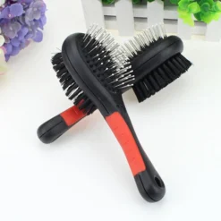 Brosse Chats Double+poignee，21.55.5cm，noir -Pas Cher Toutou Mia Magasin 100266232 3