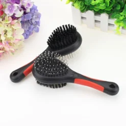 Brosse Chats Double+poignee，21.55.5cm，noir -Pas Cher Toutou Mia Magasin 100266232 4