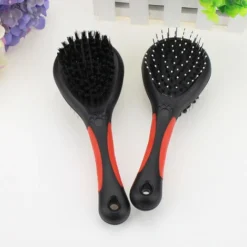 Brosse Chats Double+poignee，21.55.5cm，noir -Pas Cher Toutou Mia Magasin 100266232 5