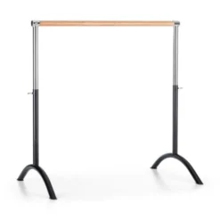 Bar Lerina Barre Danse Classique Mobile Hauteur Réglable 110x113cm Noir
