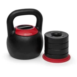 Adjustabell Kettlebell Réglable Poids :8/10/12/14/16 Kg Noir/rouge