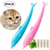 Hygiène Dentaire Chat, Jouet Dentaire Chat, Jouet Molaire En Silicone à Mâcher Jouet Interactif Pour Le Nettoyage Des Dents De Chat Contre La Mauvaise Haleine -Pas Cher Toutou Mia Magasin 26552875 1