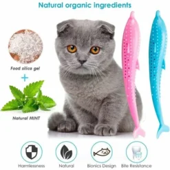 Hygiène Dentaire Chat, Jouet Dentaire Chat, Jouet Molaire En Silicone à Mâcher Jouet Interactif Pour Le Nettoyage Des Dents De Chat Contre La Mauvaise Haleine -Pas Cher Toutou Mia Magasin 26552875 5