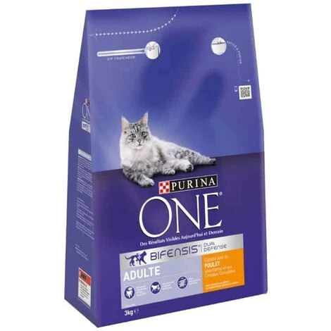 Croquette Chat Purina One Adulte Poulet 3kg 3 Croquette Chat Purina One Adulte Poulet 3kg