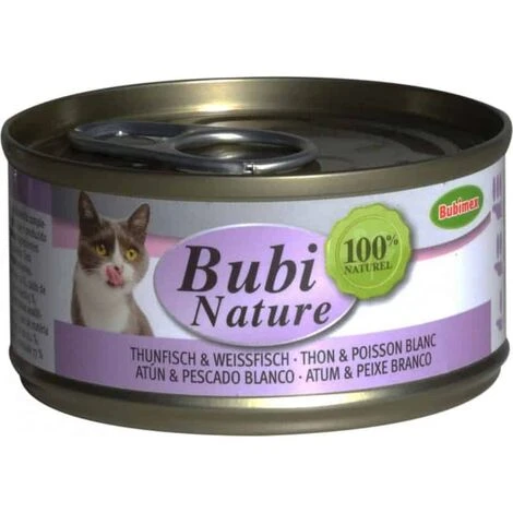 Patee Chat Bubi Nature Thon Poisson Blanc 3 Patee Chat Bubi Nature Thon Poisson Blanc