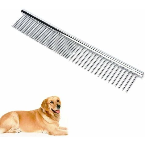 LangRay Peigne De Toilettage, Peigne Pour Chien En Acier Inoxydable, Peigne Pour Animaux Domestiques Pour Chiens à Poils Longs Barber Outils De Toilettage 3 LangRay Peigne De Toilettage, Peigne Pour Chien En Acier Inoxydable, Peigne Pour Animaux Domestiques Pour Chiens à Poils Longs Barber Outils De Toilettage