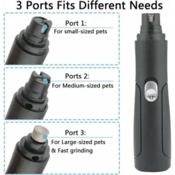 Coupe Ongle Chien Electrique, Coupe Ongles Electrique Sûr Ultra-Silencieux Rechargeable USB Pour Chien Chat Et D'autres Animaux -Pas Cher Toutou Mia Magasin 28492112 3
