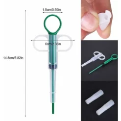 LangRay Animaux Médecine Médecine Distributeur Pet Dog Cat Pilule Comprimé Seringue À Tête Ronde Capsule Comprimé Outil D'alimentation Pour Animaux Soins Infirmiers -Pas Cher Toutou Mia Magasin 28771766 2