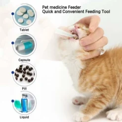 LangRay Animaux Médecine Médecine Distributeur Pet Dog Cat Pilule Comprimé Seringue À Tête Ronde Capsule Comprimé Outil D'alimentation Pour Animaux Soins Infirmiers -Pas Cher Toutou Mia Magasin 28771766 4