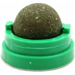 AIDUCHO Boule D'herbe à Chat Naturelle Rotative Pour Chat - Jouet Amusant Pour La Maison - Chasing Pour Chaton, Sucette, Menthe, Bâton Dentaire, Mâcher Les Dents