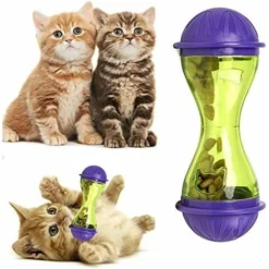 AIDUCHO Espeedy Distributeur De Nourriture Pour Chien Et Chat Jouet En Plastique Distributeur De Nourriture Pour Animaux De Compagnie