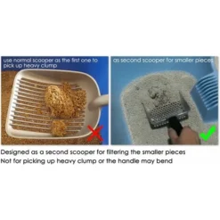 AIDUCHO Pelle à Litière Pour Chat Deep Pelle Tamis En Métal -Pas Cher Toutou Mia Magasin 32752652 3