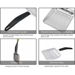 AIDUCHO Pelle à Litière Pour Chat Deep Pelle Tamis En Métal -Pas Cher Toutou Mia Magasin 32752652 4