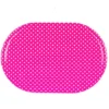 Set De Table Ovale à Pois 44x29cm Rose -Pas Cher Toutou Mia Magasin 33650526 1