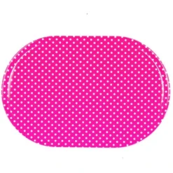 Set De Table Ovale à Pois 44x29cm Rose