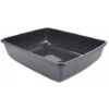 Paris Prix - Bac à Litière Pour Chat Sans Bord 46cm Anthracite -Pas Cher Toutou Mia Magasin 33706474 1