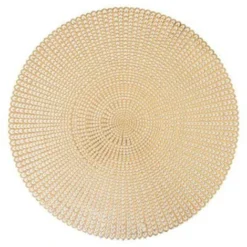 Set De Table Rond Déco Délicatesse 41cm Or