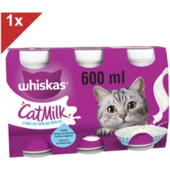 WHISKAS Lait Pour Chat Bouteille 3x200ml