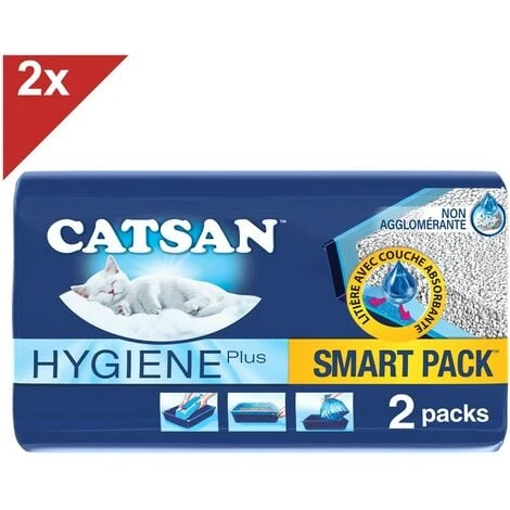 CATSAN Smartpack 4 Litières Et Sacs Prêts à Poser Pour Chat 4L (2x2x4L) 3 CATSAN Smartpack 4 Litières Et Sacs Prêts à Poser Pour Chat 4L (2x2x4L)