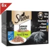 SHEBA Sauce Lover 72 Barquettes Coffret Terre & Mer Sauce Pour Chat 85g (6x12) -Pas Cher Toutou Mia Magasin 40983113 1