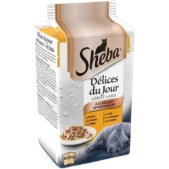 SHEBA Délices Du Jour 72 Sachets Poulet Dinde En Sauce Pour Chat 50g (12x6) -Pas Cher Toutou Mia Magasin 40983122 3