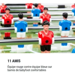 Spin Table De Jeux 2-en-1 Billard Kicker, Rotatif à 180° , Pièce De Jeu, Blanche -Pas Cher Toutou Mia Magasin 41822643 4