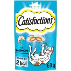 CATISFACTIONS Friandises Au Saumon Pour Chat Et Chaton (12x60g) -Pas Cher Toutou Mia Magasin 41862806 3