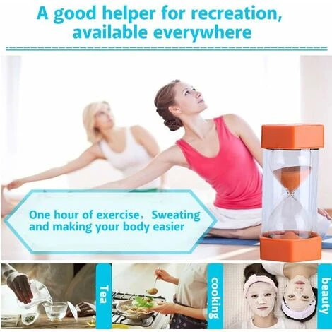 Minuterie Sablier 3/10/20/30/60minutes Minuteur Horloge Management Décoration Cuisine Cadeau Maison Bureau(20 Minutes Orange) 6 Minuterie Sablier 3/10/20/30/60minutes Minuteur Horloge Management Décoration Cuisine Cadeau Maison Bureau(20 Minutes Orange) – Image 4