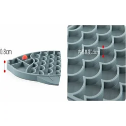 Bol D'alimentation Pour Animaux De Compagnie Slow Food Dog Silicone Slow Food Mat(Assiette Slow Food Type Fleur Bleu,Emballage Individuel OPP) -Versailles -Pas Cher Toutou Mia Magasin 45502037 4