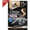 SHEBA Creamy Snacks 44 Sticks Au Saumon Friandise Crémeuse Pour Chat 12g (11x4) -Pas Cher Toutou Mia Magasin 46561057 1