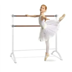 Barre Anna Double Barre De Danse 110 X 113 Cm Ø 2 X 38 Mm Acier Blanc