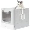 Bac Litière Chat XXL - Maison De Toilette Chat Fermée - 50.8 X 41 X 38.6cm -Pas Cher Toutou Mia Magasin 47364047 1