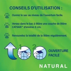 CATSAN NATURAL Agglomérante Litière Végétale Pour Chat 20L -Pas Cher Toutou Mia Magasin 48410297 3