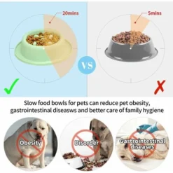 Glouton Chien,Gamelle D'alimentation Lente Anti-glouton Pour Chien Gamelle D'alimentation Lente Favorise Une Alimentation Saine Et Une Digestion Lente Avec Base Antidérapante Vert, Versailles 10 Glouton Chien,Gamelle D'alimentation Lente Anti-glouton Pour Chien Gamelle D'alimentation Lente Favorise Une Alimentation Saine Et Une Digestion Lente Avec Base Antidérapante Vert, Versailles -Pas Cher Toutou Mia Magasin 50992347 4