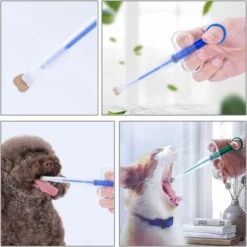 Distributeur De Médicaments Pour Animaux Domestiques, Avec 2 Embouts En Silicone Doux, Kit D'alimentation Pour Chiens, Chats, Bébés Animaux,Starlight -Pas Cher Toutou Mia Magasin 51282897 3