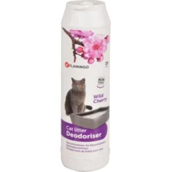 Désodorisant Pour Litière Parfum Cerise Sauvage Flacon 750 G Pour Chat - Flamingo Pet Products
