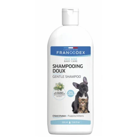 Shampooing Doux 200 Ml Pour Chiots Et Chatons - Francodex 3 Shampooing Doux 200 Ml Pour Chiots Et Chatons - Francodex