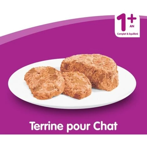 WHISKAS 12 Boîtes En Terrine Pâtée Pour Chat 4 Variétés 400g (3x4) 5 WHISKAS 12 Boîtes En Terrine Pâtée Pour Chat 4 Variétés 400g (3x4) – Image 3