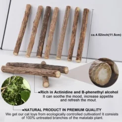 Lot De 5 Baton De Matatabi Pour Chat,Herbe à Chat Séchée Herbe A Chat Naturel Bâton De Matabi Macher Jouet Chats -Pas Cher Toutou Mia Magasin 52972705 5