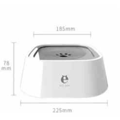 Bol D'eau Pour Animaux De Compagnie Bol Chien Bol D'eau Flottant Abreuvoir Bol à Boire Mangeoire D'eau Fontaine à Boire 1L Blanc -Pas Cher Toutou Mia Magasin 53041018 3