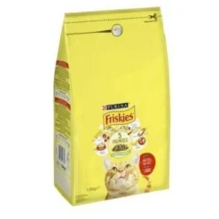 Purina Nourriture Pour Chat FRISKIES BŒUF, POULET ET LÉGUMES 4 Kg