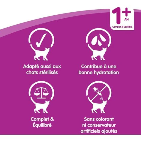 WHISKAS Boîtes En Gelée 4 Variétés Pour Chat 4x390g 4 WHISKAS Boîtes En Gelée 4 Variétés Pour Chat 4x390g – Image 2