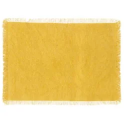 Set De Table Déco Maha 30x45cm Jaune