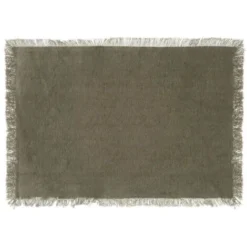 Set De Table Déco Maha 30x45cm Vert Kaki