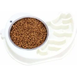 Bol Pour Animaux De Compagnie Mange Lentement En Plastique Lavable Antidérapant En Acier Inoxydable Détachable Bol Pour Chiot Bol D'eau Pour Chat Bol D'alimentation Lente